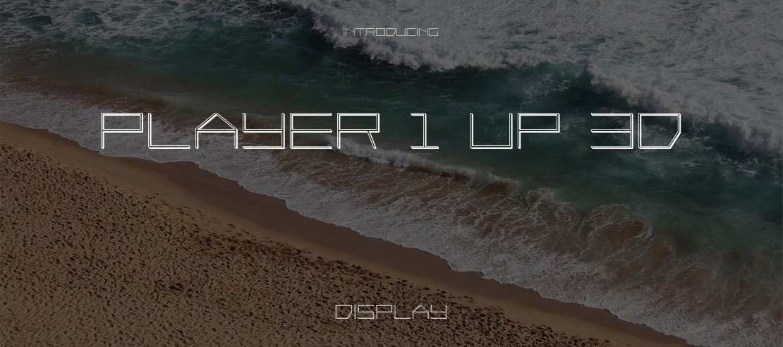 Player 1 Up 3D Font Family