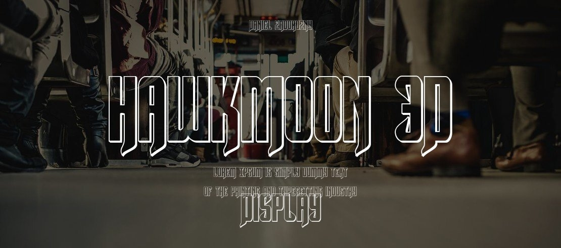 Hawkmoon 3D Font Family