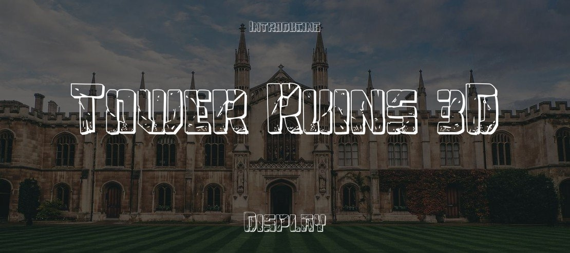 Tower Ruins 3D Font Family