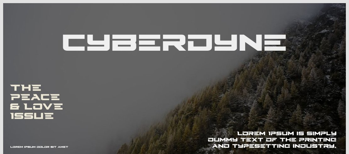 Cyberdyne Font Family