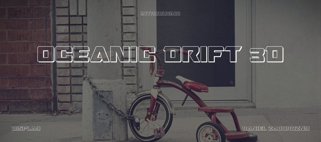 Oceanic Drift 3D Font Family