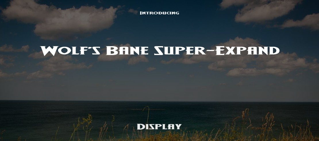 Wolf's Bane Super-Expand Font Family