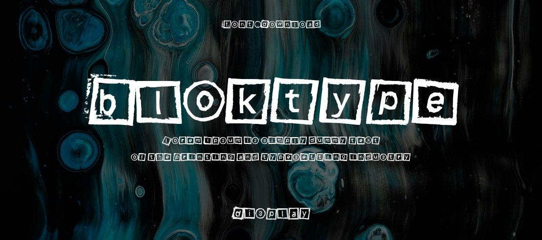 Bloktype Font