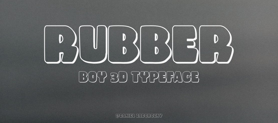 Rubber Boy 3D Font Family