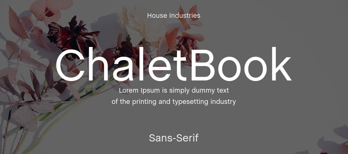 ChaletBook Font Family
