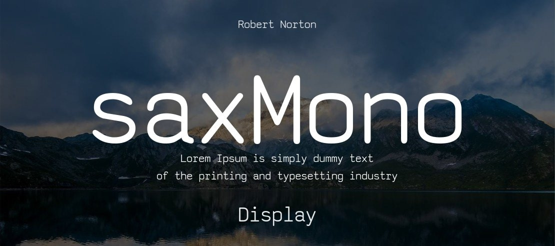 saxMono Font