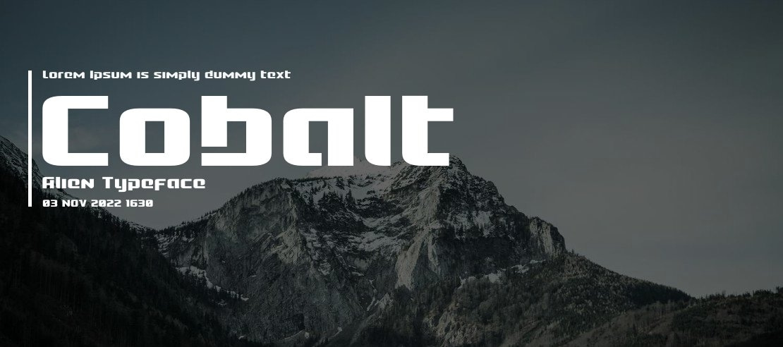 Cobalt Alien Font Family