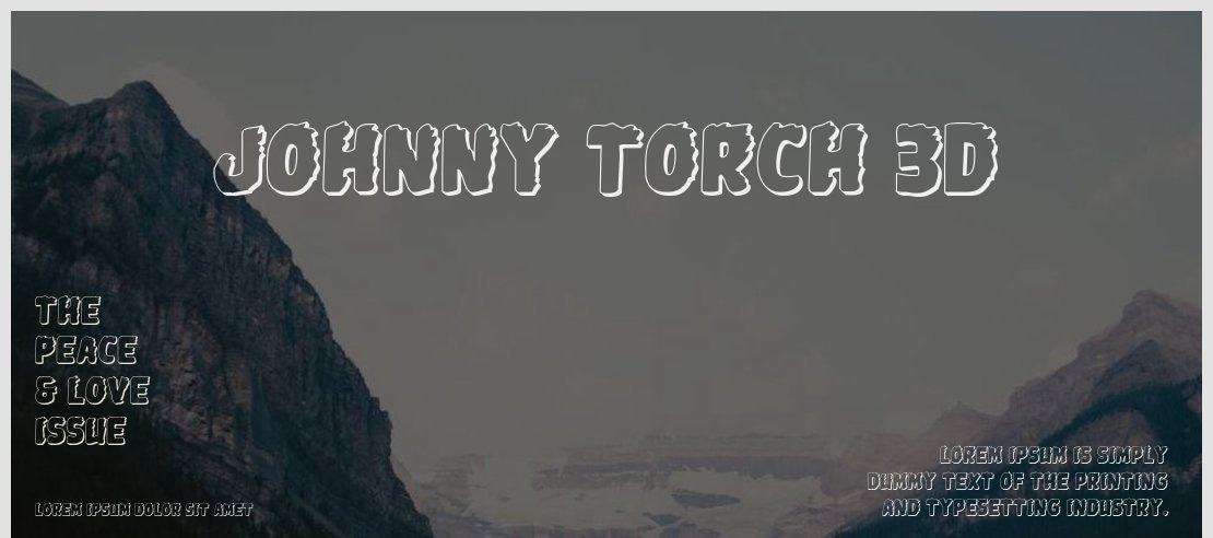 Johnny Torch 3D Font Family