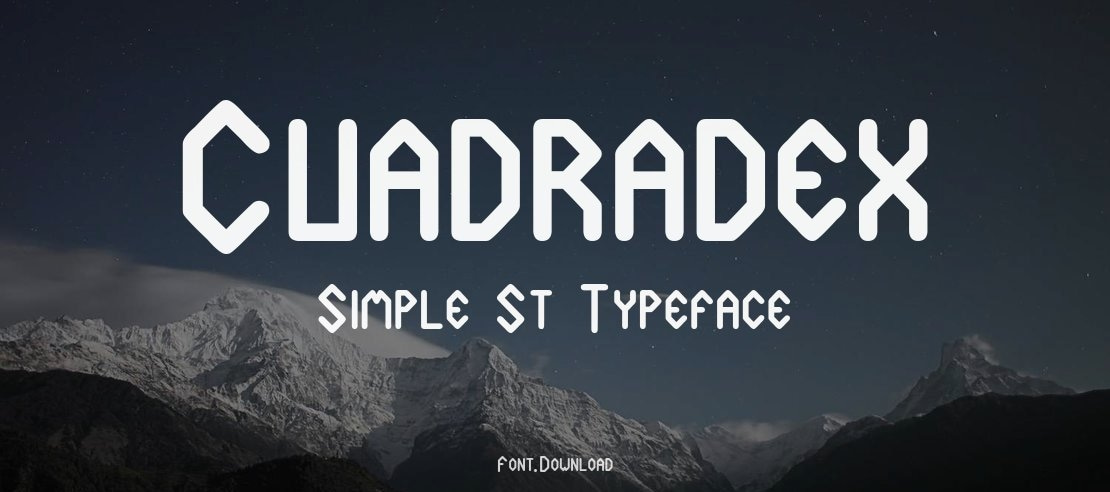 Cuadradex Simple St Font