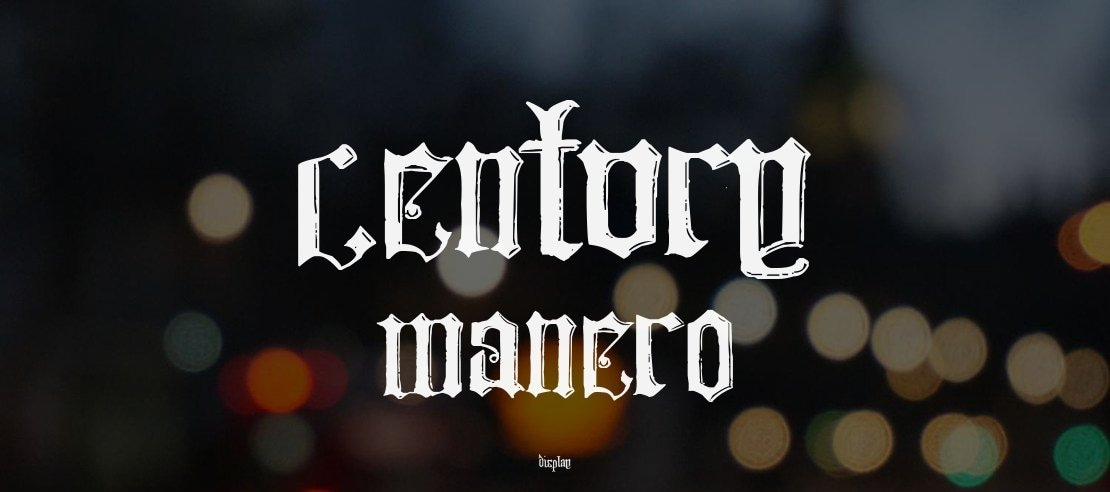 Century Manero Font