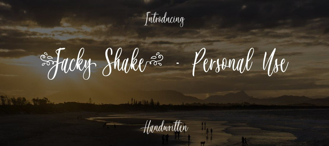 Jacky Shake - Personal Use Font