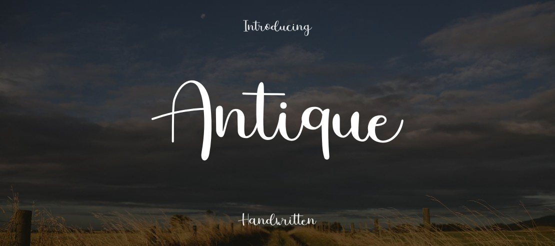 Antique Font