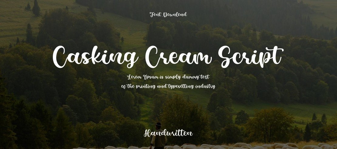 Casking Cream Script Font