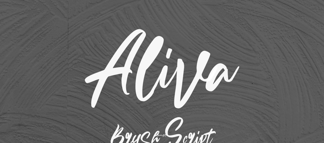 Aliva Brush Script Font
