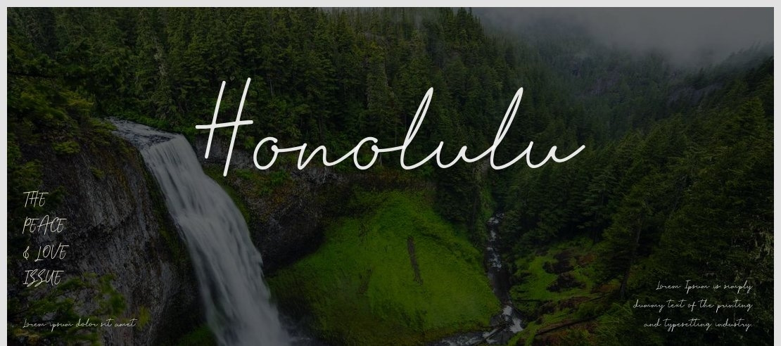 Honolulu Font