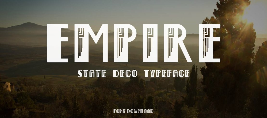 Empire State Deco Font
