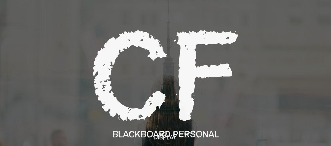 CF Blackboard Personal Font