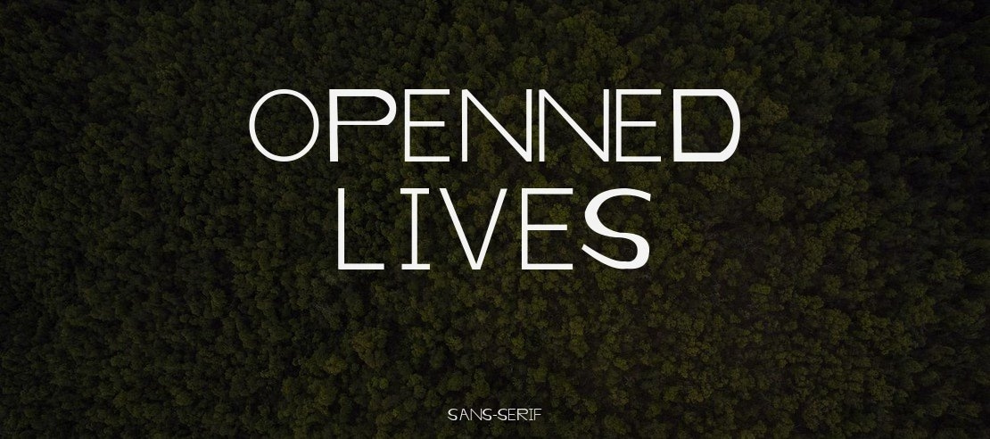 Openned Lives Font Family