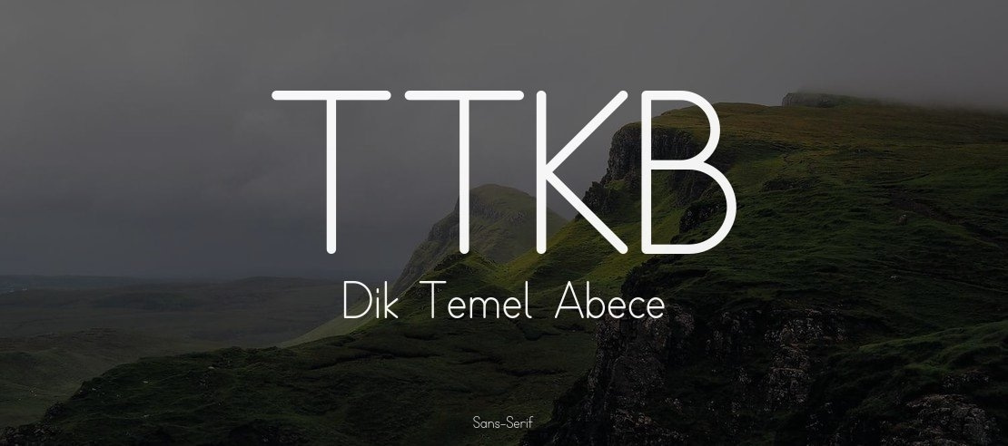 TTKB Dik Temel Abece Font Family