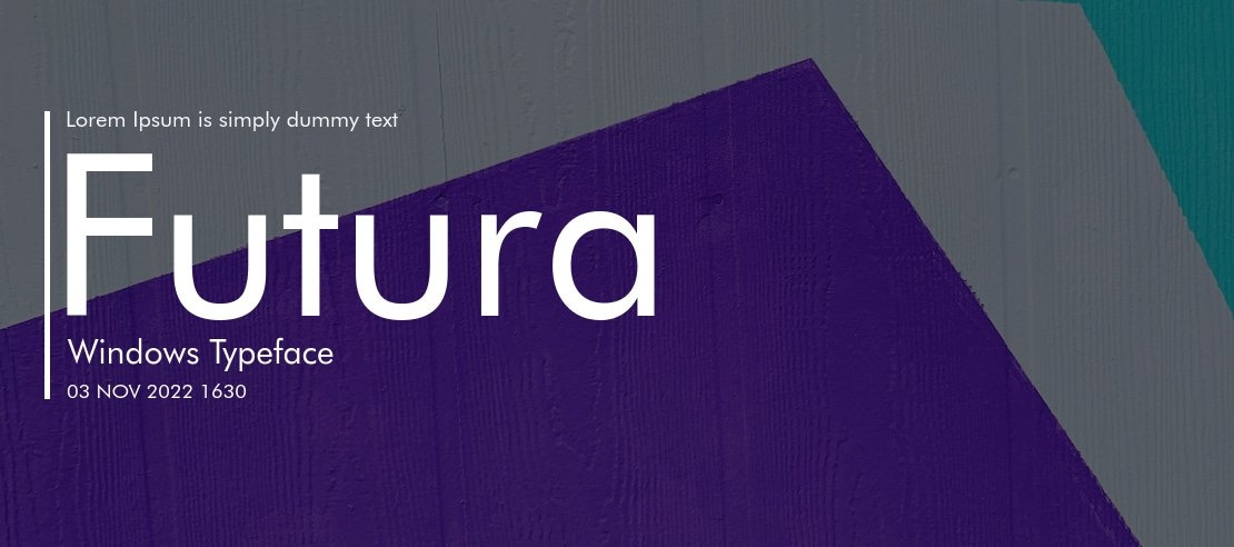 Futura Windows Font Family