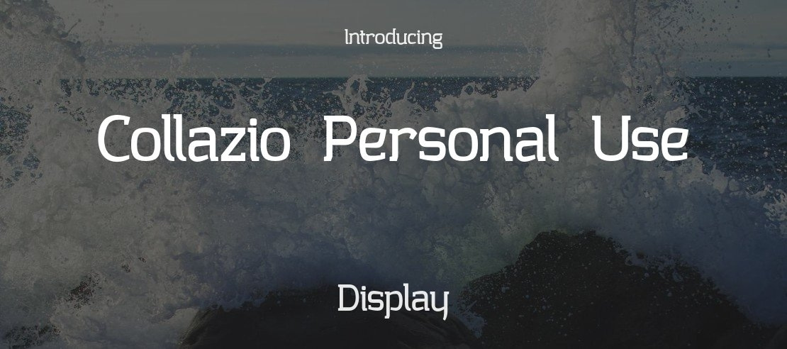 Collazio Personal Use Font