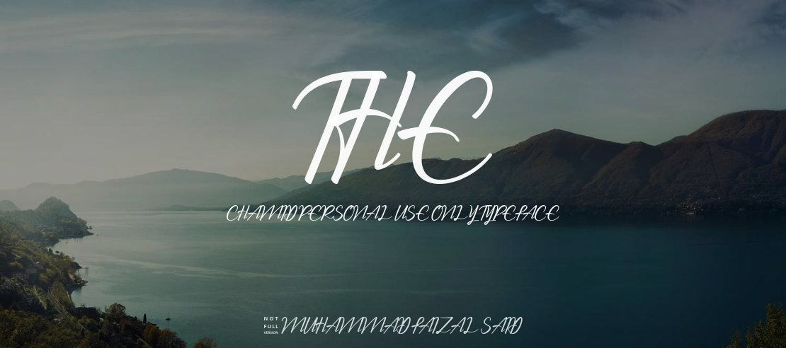 The Chamid Personal Use Only Font
