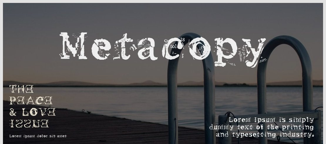 Metacopy Font