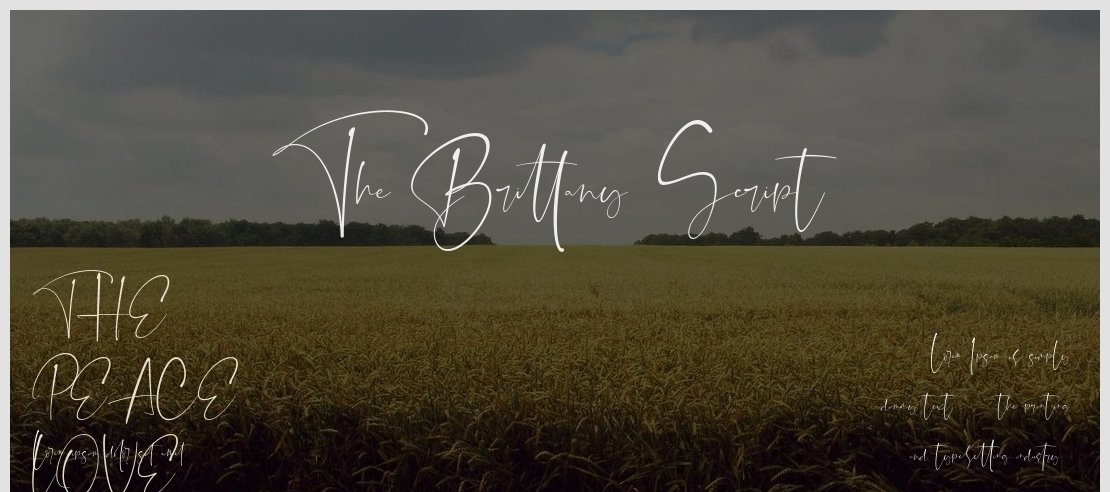 The Brittany Script Font