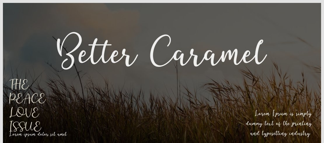 Better Caramel Font Family