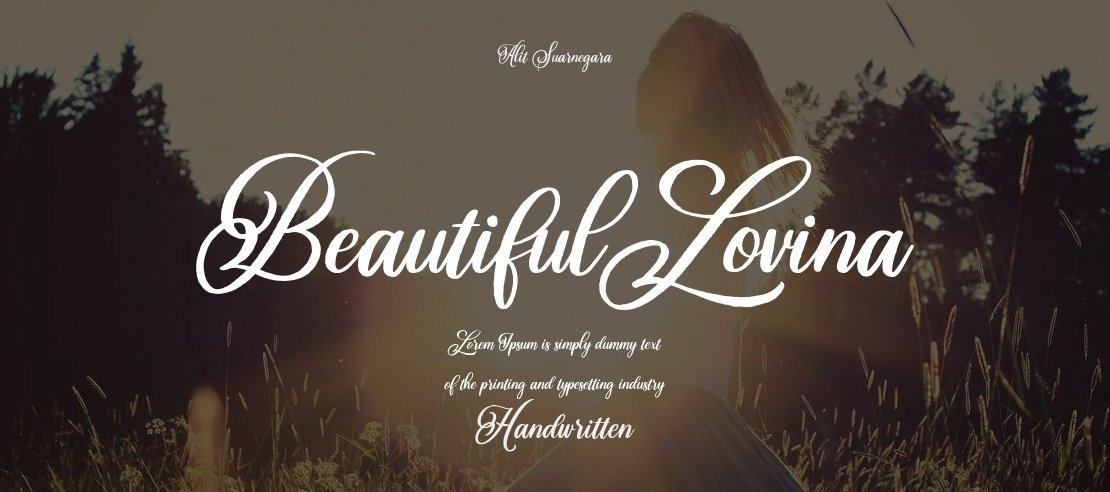 Beautiful Lovina Font