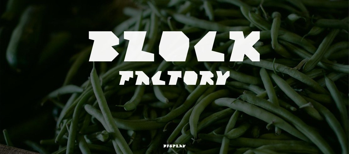 Block Factory Font