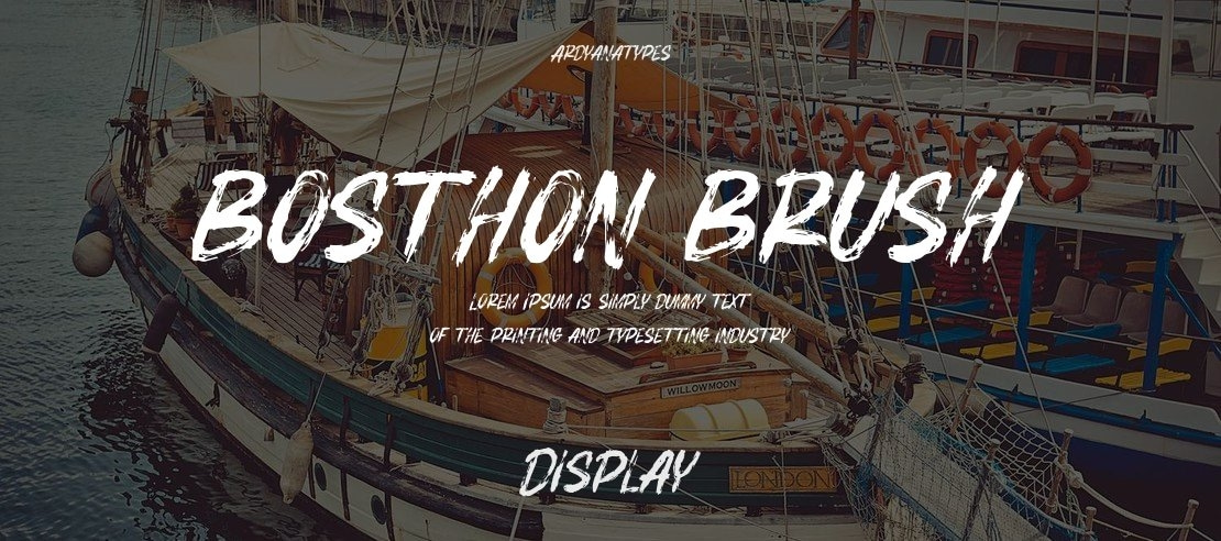 BOSTHON BRUSH Font Family