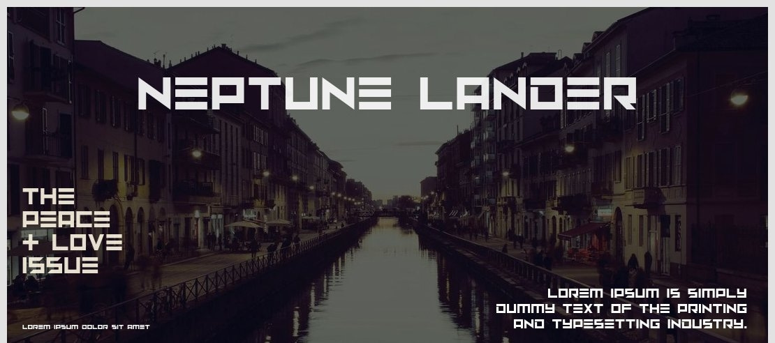 Neptune Lander Font Family