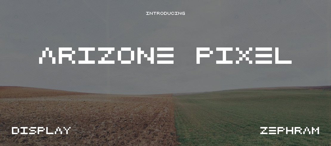 Arizone Pixel Font Family