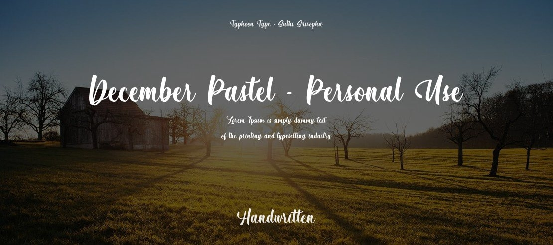 December Pastel - Personal Use Font