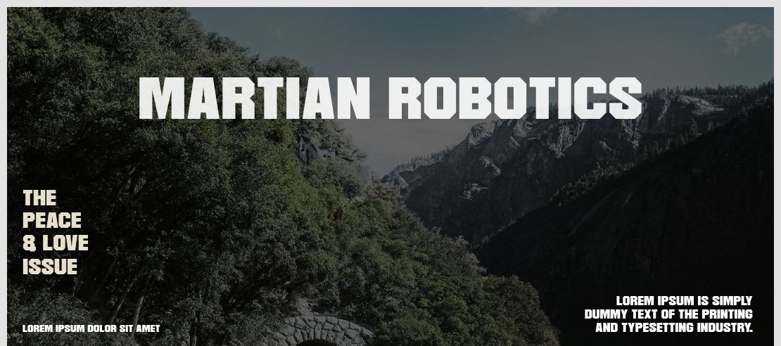 Martian Robotics Font Family