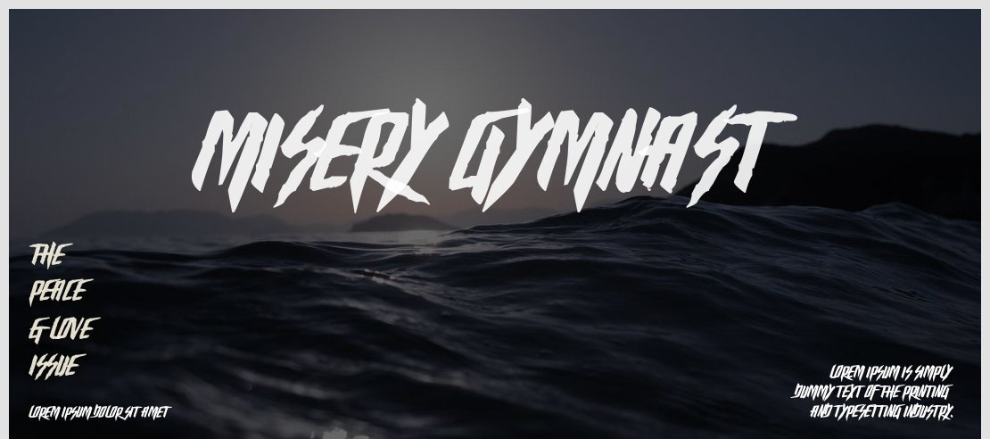 Misery Gymnast Font