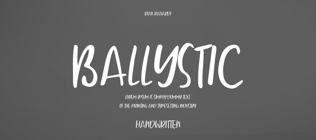Ballystic Font