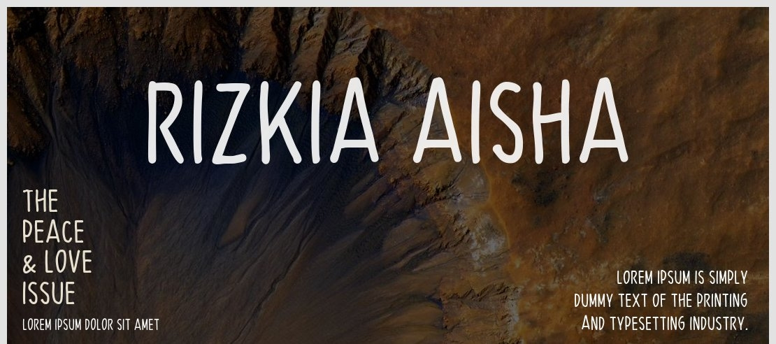 Rizkia Aisha Font