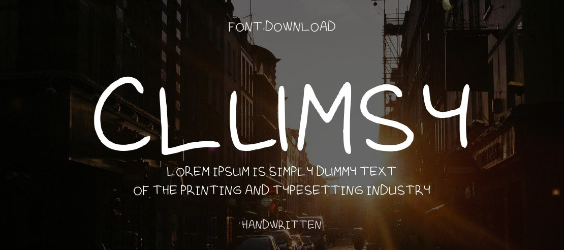 Clumsy Font