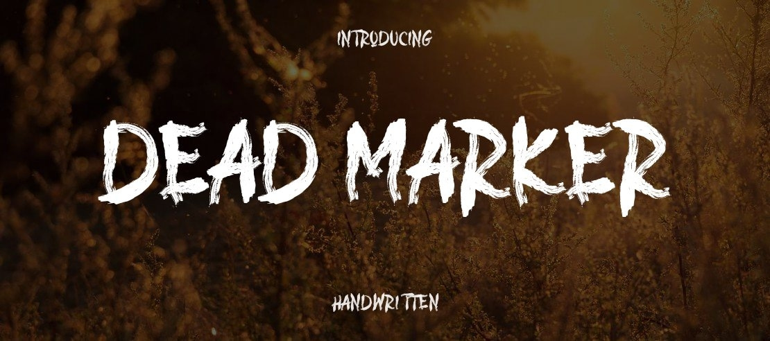 DEAD MARKER Font