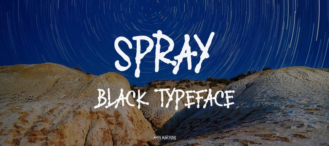 SPRAY BLACK Font