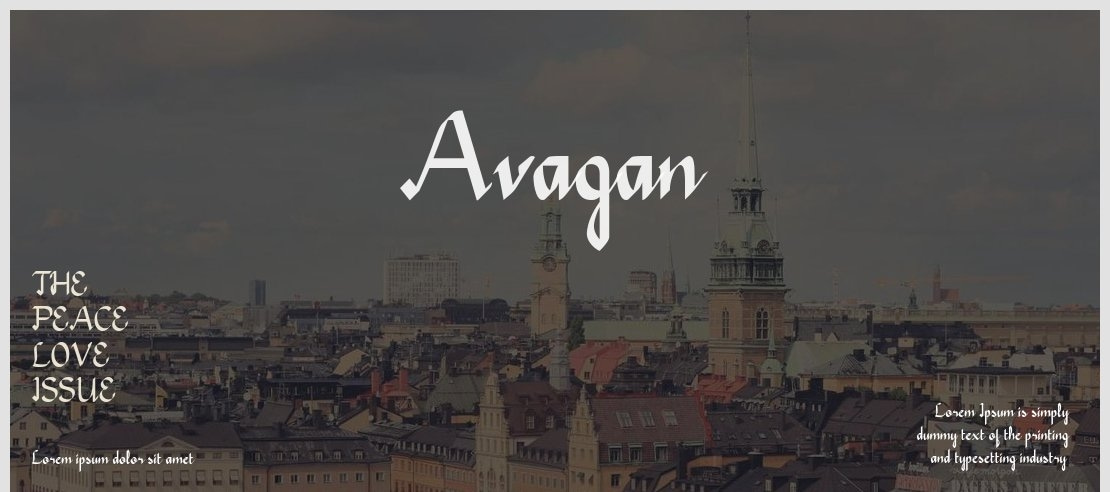 Avagan Font