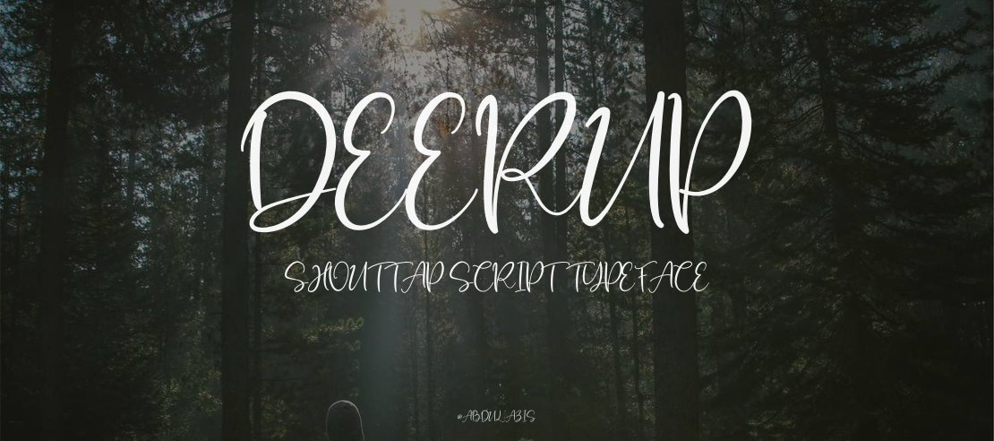 DeerUp Shouttap Script Font