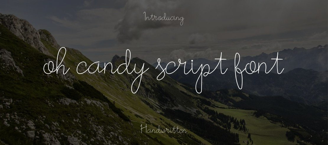 oh candy script font