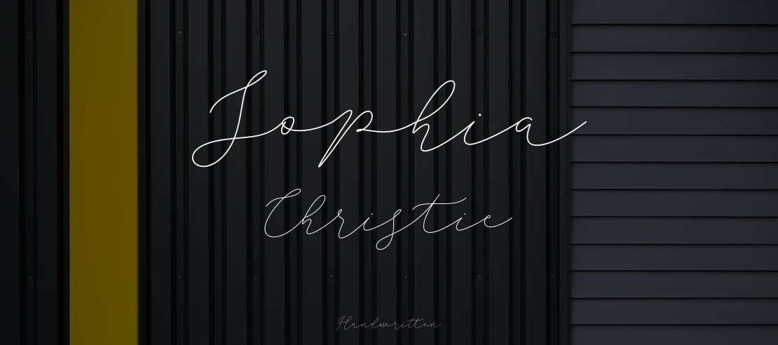 Sophia Christie Font