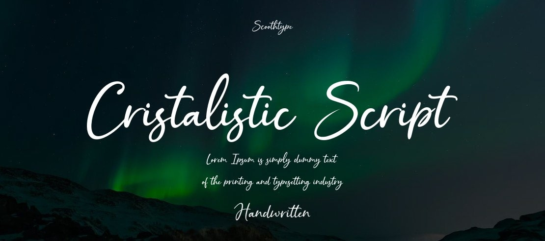 Cristalistic Script Font