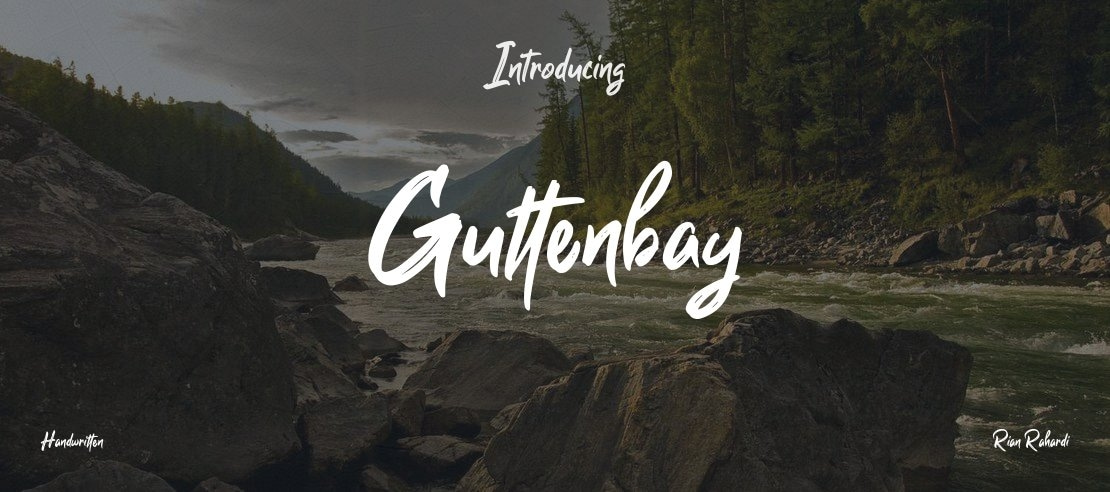 Guttenbay Font