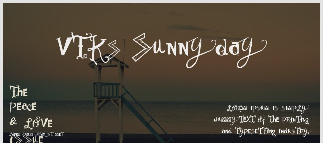 Vtks Sunny Day Font