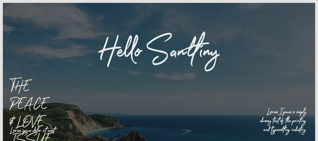Hello Santtiny Font